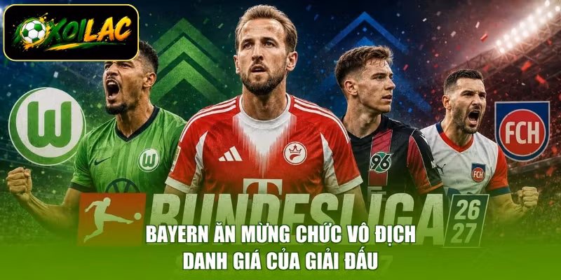 Bayern ăn mừng chức vô địch danh giá của giải đấu