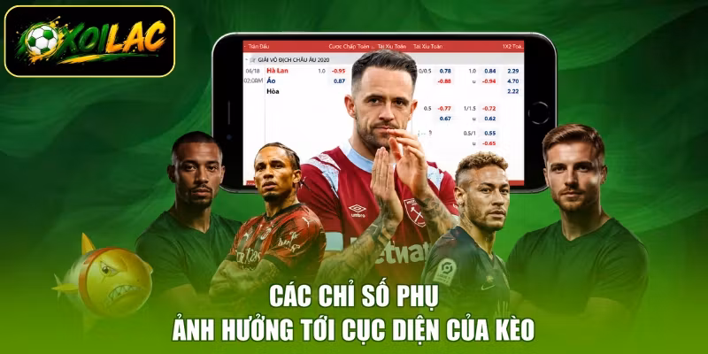 Các chỉ số phụ ảnh hưởng tới cục diện của kèo