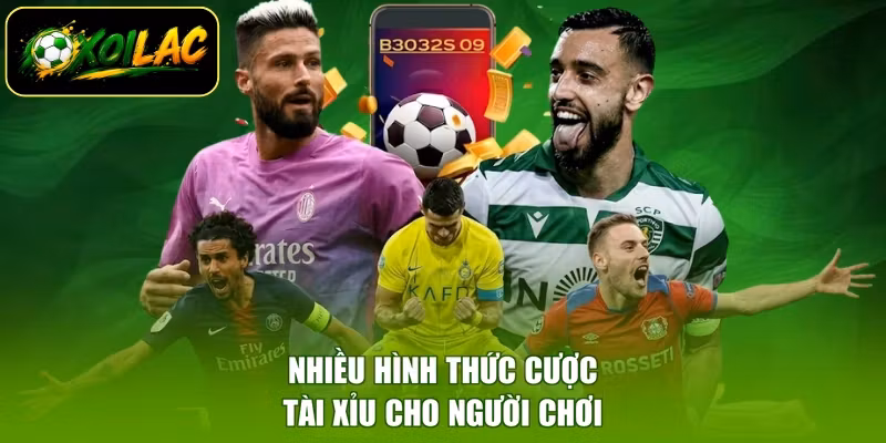 Nhiều hình thức cược tài xỉu cho người chơi