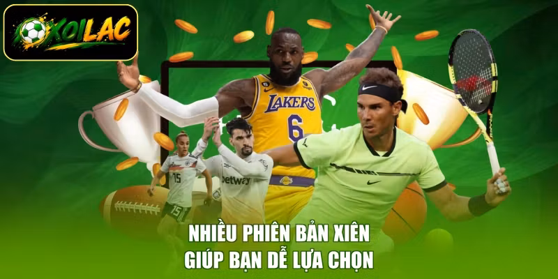 Nhiều phiên bản xiên giúp bạn dễ lựa chọn